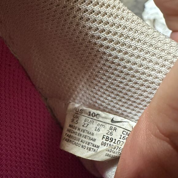 New Nike Dunk Low TD Size 10c Toddler Baby Fuchsia White FB9107-102 - Picture 11 of 16